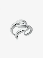 Precious Metal-Plated Brass Curb-Link Ring