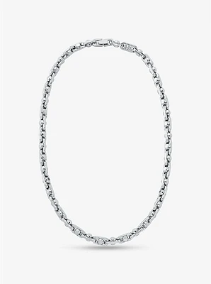 Astor Link - Pavé Precious Metal-Plated Brass Necklace