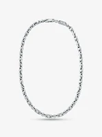 Astor Link - Pavé Precious Metal-Plated Brass Necklace