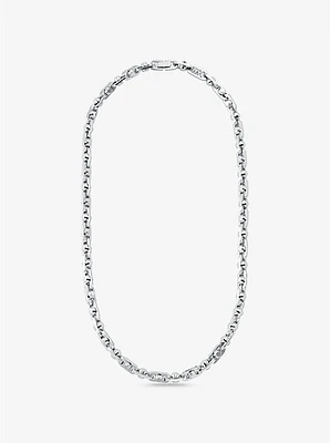 Astor Link Medium Precious Metal-Plated Brass Necklace