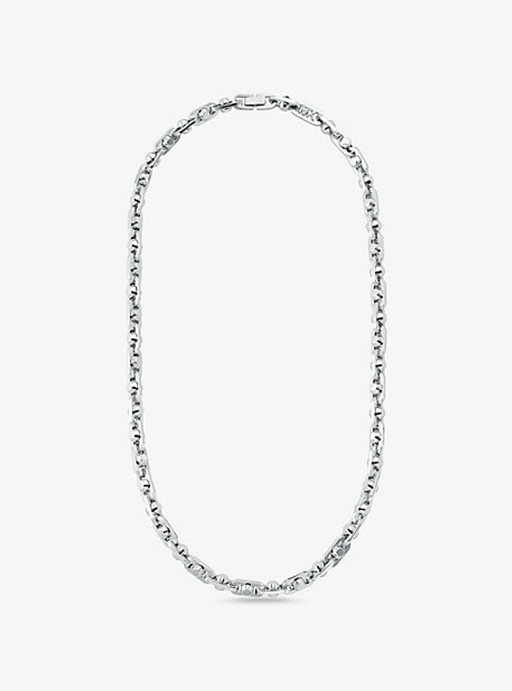 Astor Link Medium Precious Metal-Plated Brass Necklace