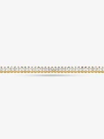 Precious Metal-Plated Brass Baguette Tennis Bracelet