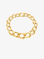 Precious-Metal Plated Brass Curb Link Necklace