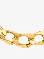 Precious-Metal Plated Brass Curb Link Necklace