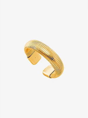 Brazalete tubogas de latón chapado en metales preciosos