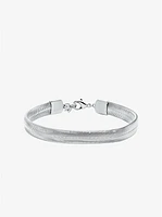 Precious Metal-Plated Brass Snake Chain Bracelet