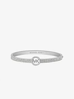 Pulsera rígida con logotipo incrustaciones