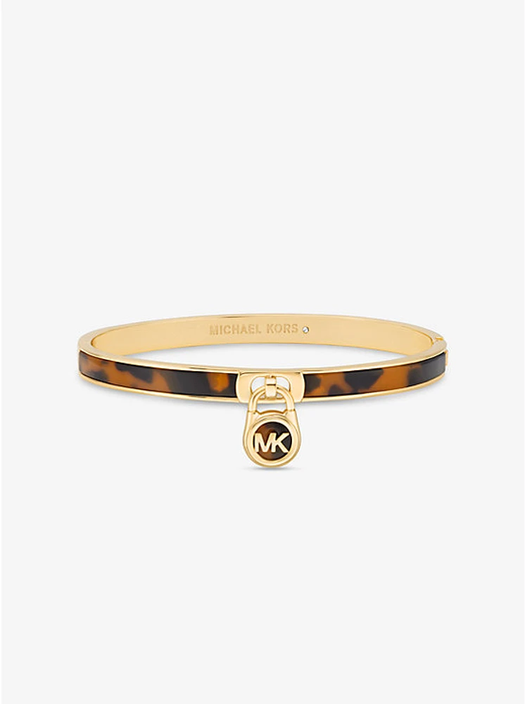 Logo Padlock Bangle 