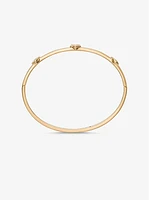Logo Bezeled Pavé Bangle