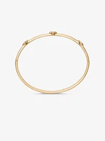 Logo Bezeled Pavé Bangle