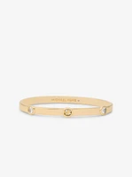 Logo Bezeled Pavé Bangle