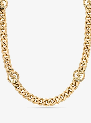 Greenwich Precious Metal-Plated Brass Curb Link Necklace