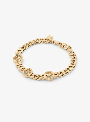 Greenwich Precious Metal-Plated Brass Curb Link Bracelet