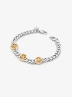 Greenwich Precious Metal-Plated Brass Curb Link Bracelet