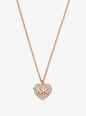 Pavé Heart Locket Necklace