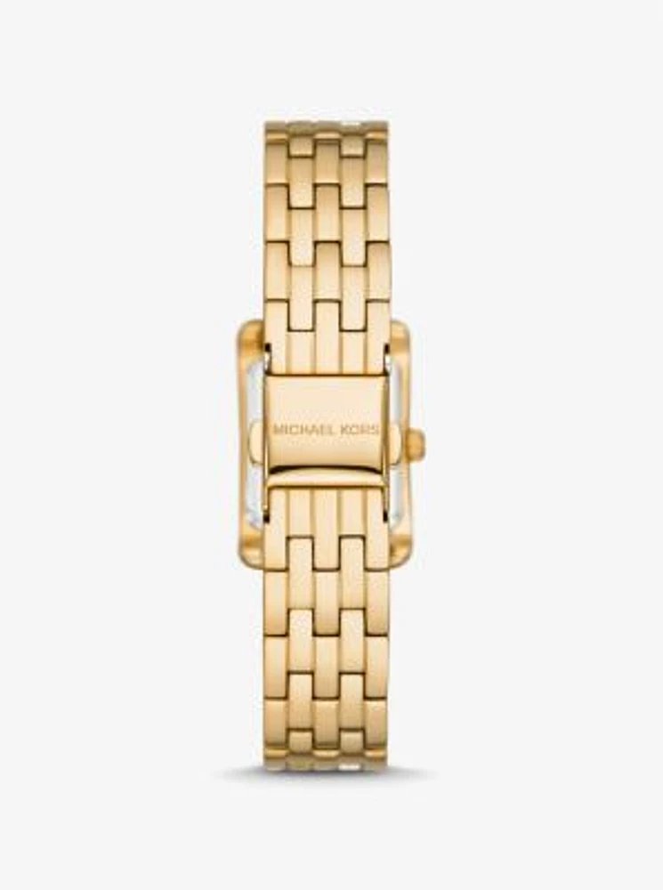 Mini Monroe Pavé Gold-Tone Watch