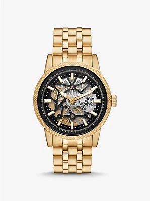 Oversized Hutton Gold-Tone Watch