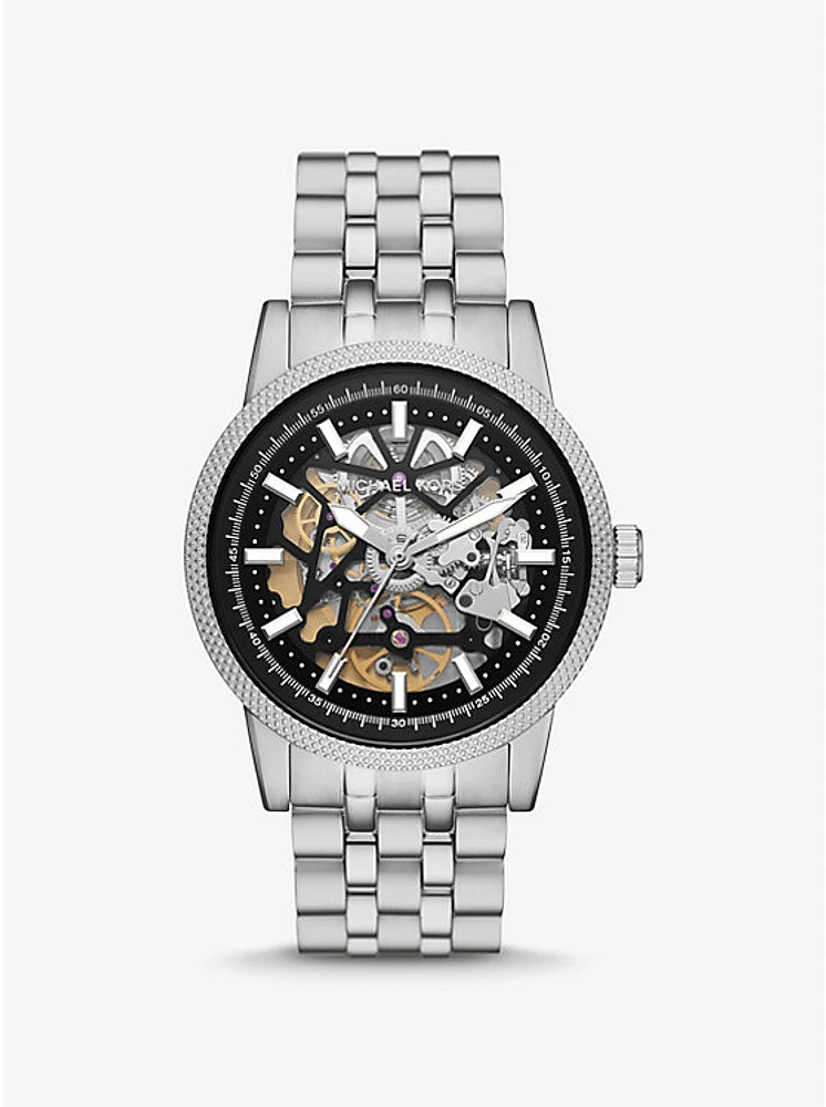 Oversized Hutton Silver-Tone Watch