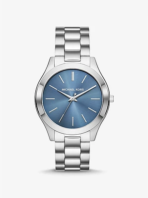 Oversized Aspyn Silver-Tone Watch