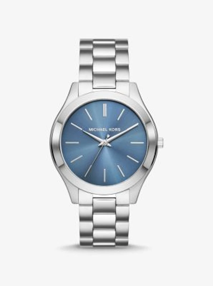 Oversized Aspyn Silver-Tone Watch