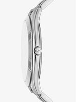 Oversized Aspyn Silver-Tone Watch