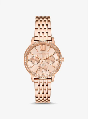 Melissa Pavé Rose Gold-Tone Watch