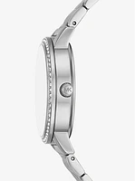 Melissa Pavé Silver-Tone Watch