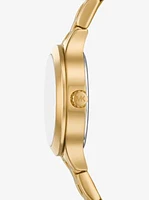 Mini Aspyn Pavé Gold-Tone Watch