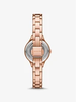 Mini Aspyn Pavé Rose Gold-Tone Watch