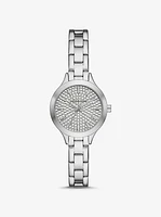 Petite Aspyn Pavé Silver-Tone Watch