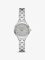 Petite Aspyn Pavé Silver-Tone Watch