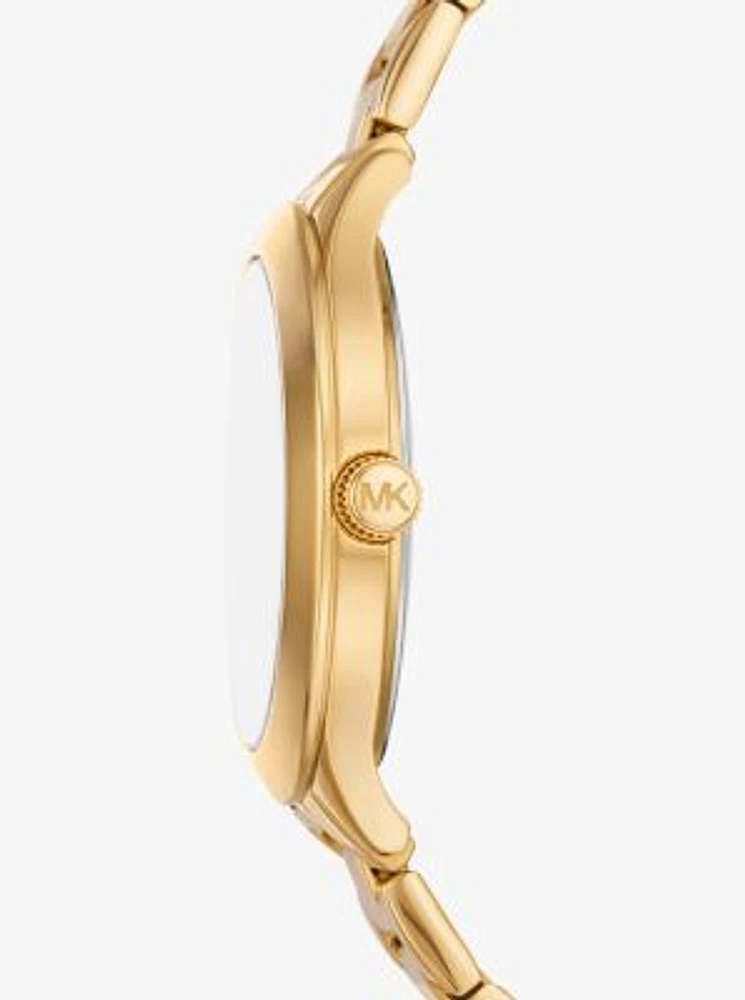 Aspyn Gold-Tone Pavé Watch