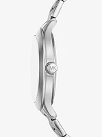 Aspyn Silver-Tone Pavé Watch