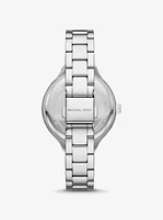 Aspyn Silver-Tone Pavé Watch