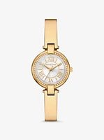 Mini Laney Gold-Tone Bangle Watch