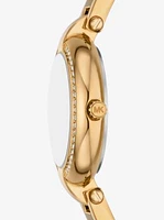 Mini Laney Gold-Tone Bangle Watch