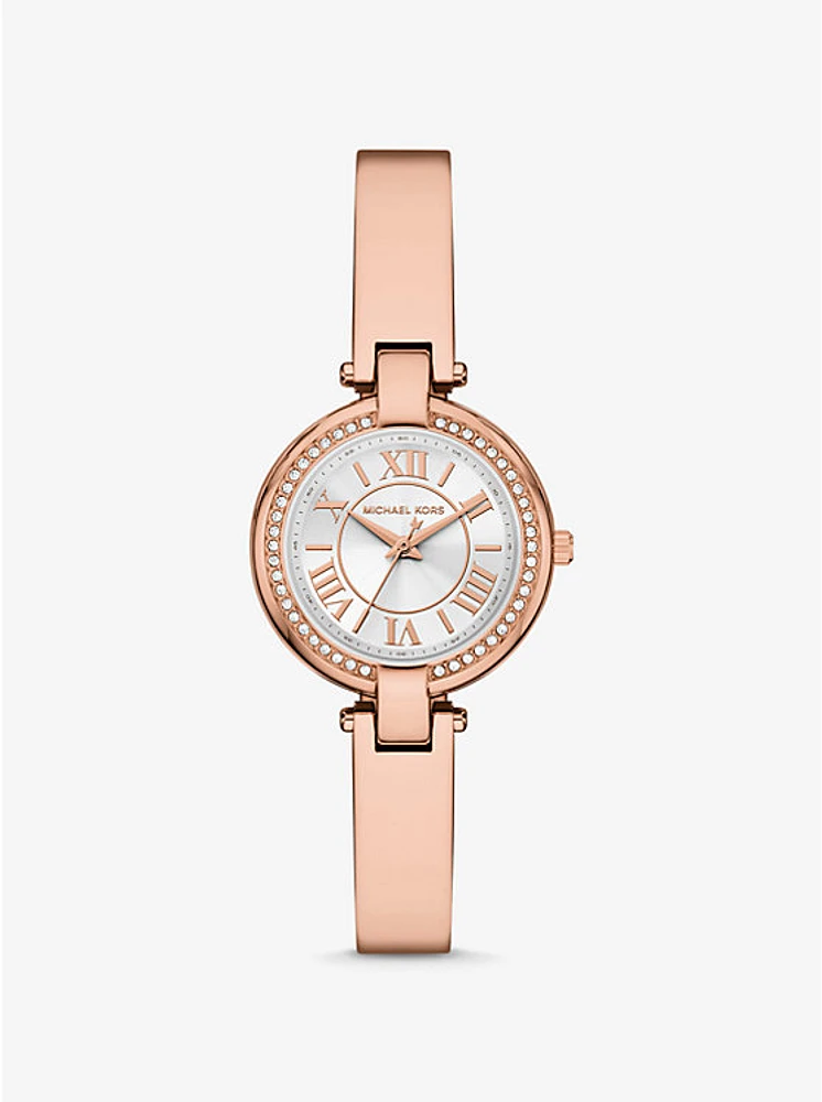 Mini Laney Rose Gold-Tone Bangle Watch