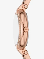 Mini Laney Rose Gold-Tone Bangle Watch