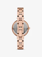 Mini Laney Rose Gold-Tone Bangle Watch