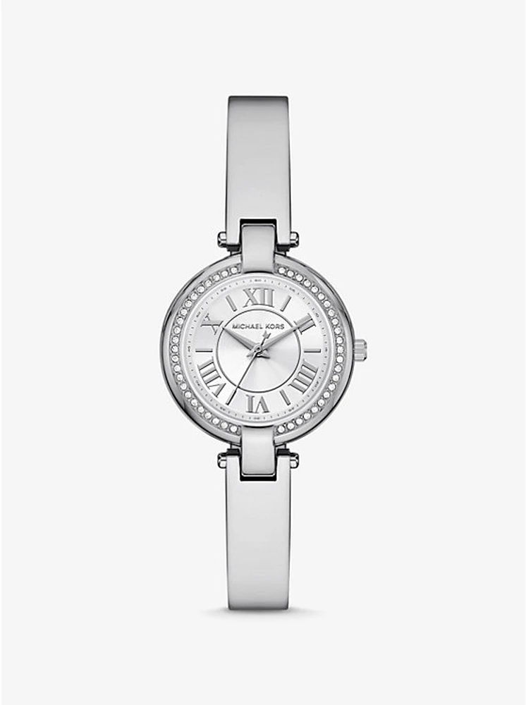 Mini Laney Silver-Tone Bangle Watch