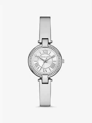 Mini Laney Silver-Tone Bangle Watch