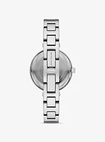 Mini Laney Silver-Tone Bangle Watch