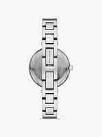 Mini Laney Silver-Tone Bangle Watch