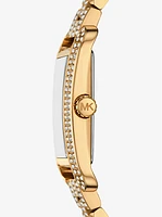 Monroe Pavé Gold-Tone Watch