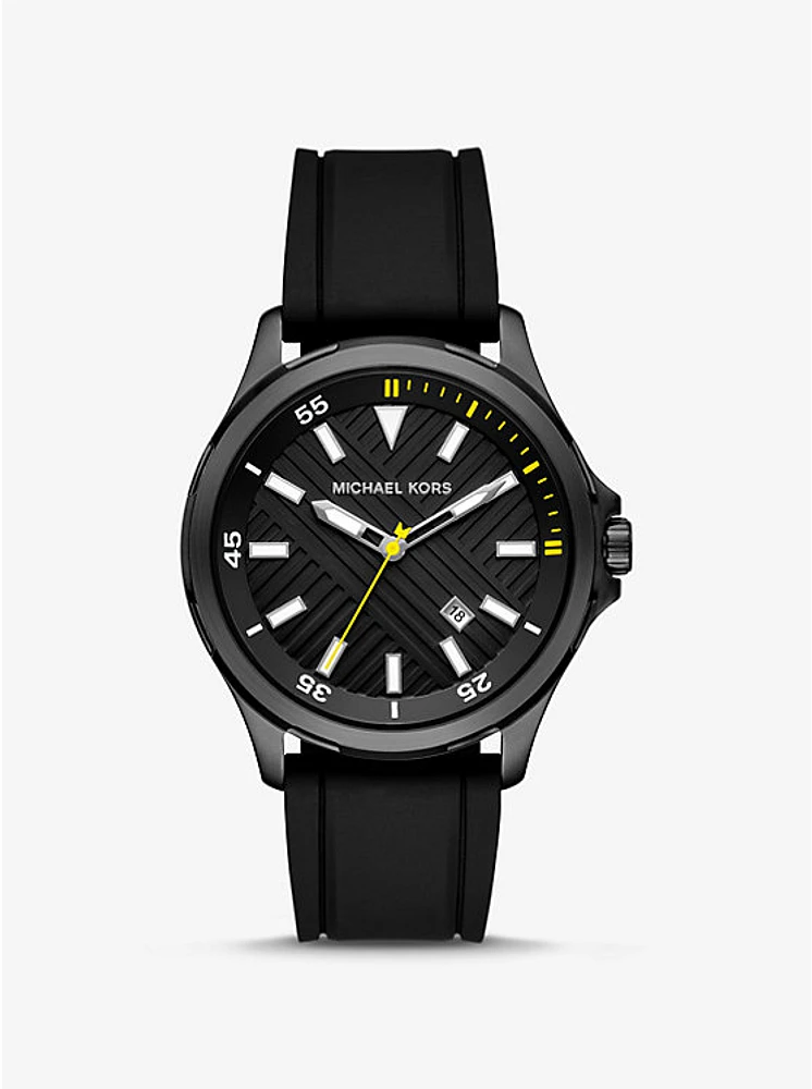 Oversized Bowen -Tone and Silicone Watch