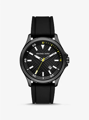 Oversized Bowen -Tone and Silicone Watch