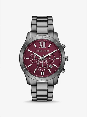 Oversized Berkley Gunmetal-Tone Watch