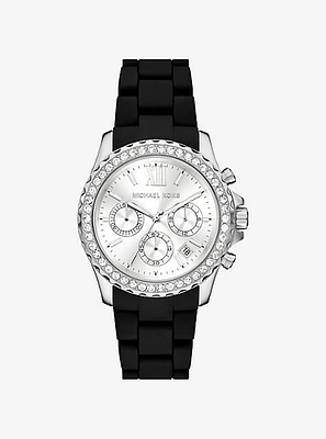 Oversized Everest Pavé Silver-Tone Watch