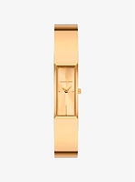 Reloj brazalete Yazmeen en tono dorado