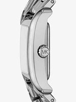 Mini Monroe Silver-Tone Double Wrap Watch